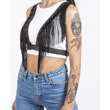 Hellookinky Kadın Kemer Saçak Kanat Yelek Harness