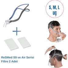 Resmed Airfit P10 Cpap Burun Yastık Maskesi+Resmed S9 ve Air Serisi Filtre 2’li Paket