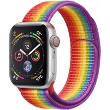 Mi7a Apple Watch Seri 7 6 5 4 3 2 Se 42MM /44MM /45MM Uyumlu Spor Loop Dokuma Hasır Kordon
