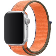 Mi7a Apple Watch Seri 7 6 5 4 3 2 Se 42MM /44MM /45MM Uyumlu Spor Loop Dokuma Hasır Kordon