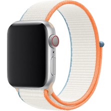 Mi7a Apple Watch Seri 7 6 5 4 3 2 Se 42MM /44MM /45MM Uyumlu Spor Loop Dokuma Hasır Kordon