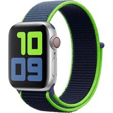 Mi7a Apple Watch Seri 7 6 5 4 3 2 Se 42MM /44MM /45MM Uyumlu Spor Loop Dokuma Hasır Kordon