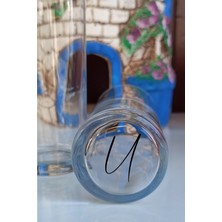 Paşabahçe U Harfli Rakı Bardağı Dipli Harfler Makinede Yıkanabilir Baskılı