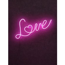 Dekoraven Love Aşk Sevgi Neon LED Sevgili Çift Nişan Neon Tabela Organizasyon LED Arka Plan