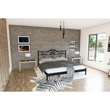 Metalia Gm 301 Gold Dublex Metal Karyola Siyah 150X200