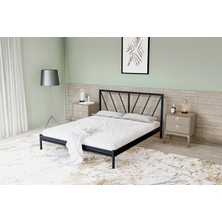 Metalia  gm 227 Gözde Dublex Metal Karyola Siyah 140X190
