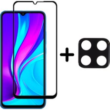 wowacs Samsung Galaxy M22 5d Tam Kaplayan Cam Ekran Koruyucu ve Kamera Lens Koruyucu Seti