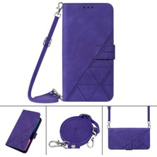 ZSZH Sharp Aquos R6 Siyah Için Crossbody Deri Kılıf (Yurt Dışından)