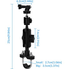 Zunhai CS-1134A1 Motosiklet Bisikleti Sabitleme Braketi, Gidon Sürümü Siyah (Yurt Dışından)