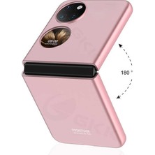 Case 4U Huawei P50 Pocket Kılıf Sert Katlanabilir Kıpta Kapak Beyaz