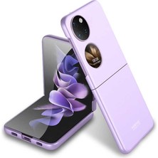 Case 4U Huawei P50 Pocket Kılıf Sert Katlanabilir Kıpta Kapak Lila