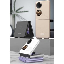 Case 4U Huawei P50 Pocket Kılıf Sert Katlanabilir Kıpta Kapak Lila