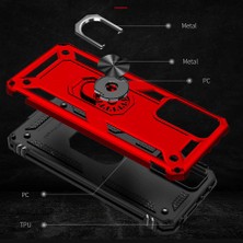 Case 4U Xiaomi Redmi Note 11 Pro 5g Kılıf Çift Katmanlı Yüzüklü Manyetik Vega Kapak Siyah