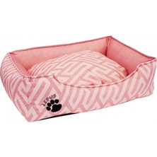 Lepus New Premium Pembe Yatak 75 x 60 x 24 cm Large