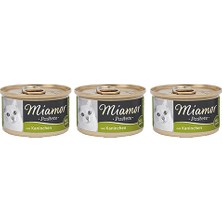 Miamor Pastete Tavşanlı 85 gr Yetişkin Kedi Konserve Maması 3 Lü Paket