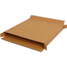 Kolici 35x4x35 cm Çift Oluklu Kilitli Kutu KRAFT 10 Adet