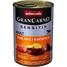 Animonda Gran Carno Sensitive Hindili ve Patatesli Yetişkin Köpek Konservesi 400 gr