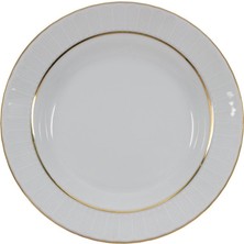 Güral Porselen Sedef 22CM Çukur Tabak Yaldızlı