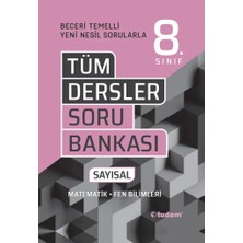Tudem Yayınları 8. Sınıf Tüm Dersler Sayısal Beceri Temelli Soru Bankası