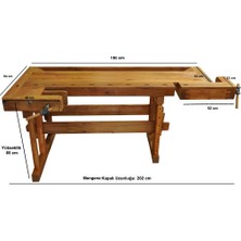 Titi Iki Mengeneli Hobi Ahşap Oyma Marangoz Çalışma Tezgahı 190CM