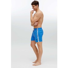 U.S. Polo Assn. Erkek Saks Mavi Orta Boy Deniz Şortu 22001