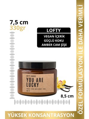 Lofty Decor Kraft Etiket Mum Dekor Aromaterapi Rahatlatıcı Vanilya Kokusu 330 gr