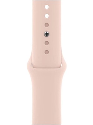 Desingshop Apple Watch 2 3 4 5 6 7 Se Uyumlu 38-40 mm  A+ Kaliteli Silikon Kordon Kum Pembesi Renk