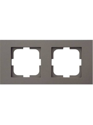 Ovivo Grano Metalik Antrasit Ikili Çerçeve