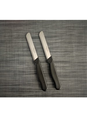 Solingen Micro Doğrama Bıçağı 2'li Siyah Paslanmaz Çelik Ergonomik Kullanım İçin Tasarlandı
