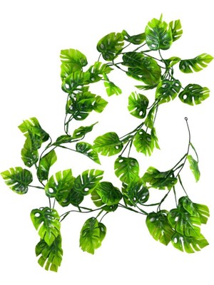 Nettenevime Yapay Sarmaşık Dolanabilen Monstera 180CM Dekoratif Plastik Yapay Çiçek
