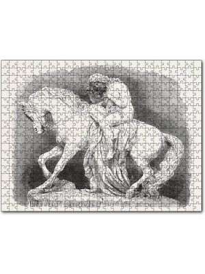 Cakapuzzle Lady Godiva Taş Heykel 120 Parça Puzzle Yapboz Mdf (Ahşap)
