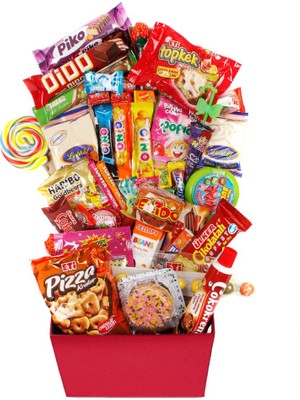 Nostaljik Özel Kırmızı Hediye Kutusu Büyük Boy