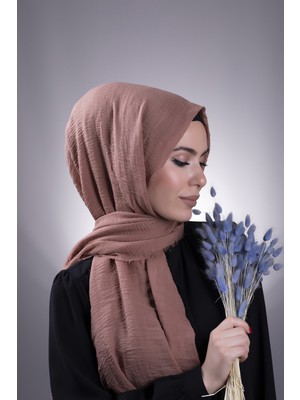 Hürrem Bone Koyu Gül Kurusu Düz Klasik Şal Bürümcük Şal 202104_41