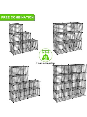 Hodbehod 20 Bölmeli Çok Amaçlı Metal Tel Dolap Organizer