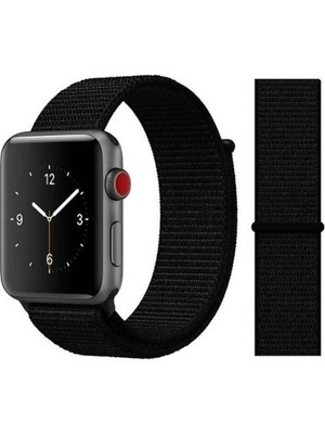 Mi7a Apple Watch Seri 7 6 5 4 3 2 Se 38MM / 40MM / 41MM Uyumlu Spor Loop Dokuma Hasır Kordon