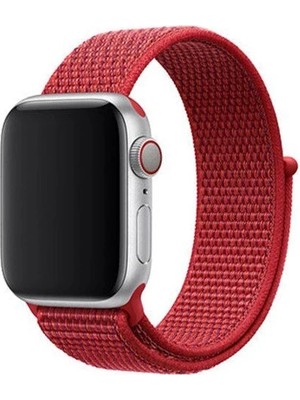Mi7a Apple Watch Seri 7 6 5 4 3 2 Se 38MM / 40MM / 41MM Uyumlu Spor Loop Dokuma Hasır Kordon