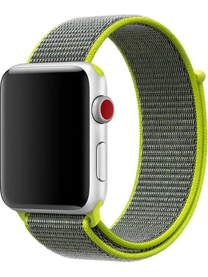 Mi7a Apple Watch Seri 7 6 5 4 3 2 Se 38MM / 40MM / 41MM Uyumlu Spor Loop Dokuma Hasır Kordon