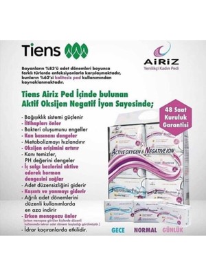 Tiens Airiz Airiz Hijyenik Ped