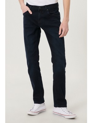 Lee Erkek Daren Straight Fit Normal Bel Denim Esnek Jean Kot Pantolon