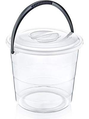 Smartware Kapaklı Kova 20 Litre Şeffaf