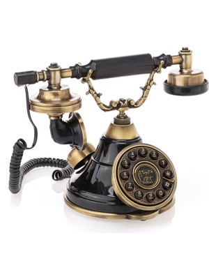 Anna Bell Siyah Çan Tuşlu Telefon