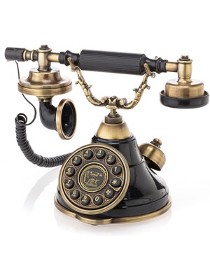Anna Bell Siyah Çan Tuşlu Telefon