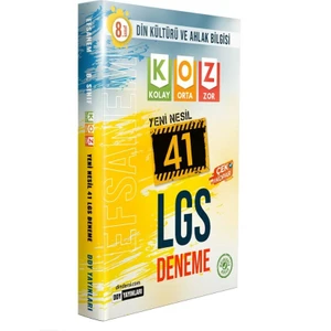 Ddy Yayınları 8.sınıf LGS Din Kültürü ve Ahlak Bilgisi Efsane 41 Deneme
