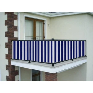 Ceylan Home Balkon Demiri Perdesi Kuş Gözü Mavi Kalın 200X80