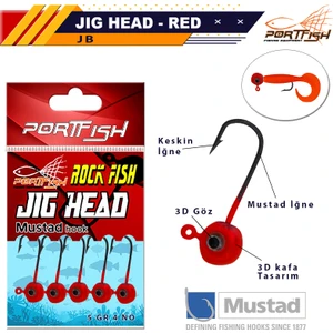 Jig Head Lrf Kırmızı Gözlü 5 Li Pkt