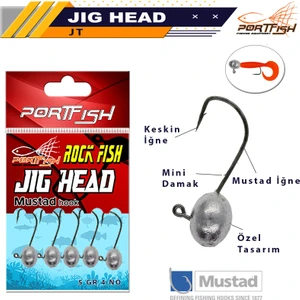 Jig Head Mustad Iğneli 5li Pkt