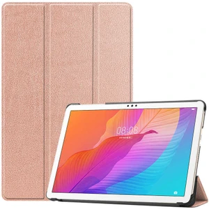 Huawei Mate Pad T10 Htstore Zore Smart Cover Standlı 1-1 Kılıf-Rose Gold