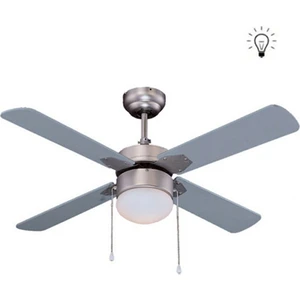 Taflan 4 Kanatlı Lambalı Tvan Vantilatörü L42015 Gri