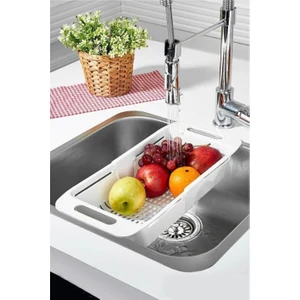 Sürgülü Ayarlanabilir Pratik Lavabo Eviye Süzgeci