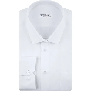 Rahat Kalıp Armür Desenli Cepli Siyah Erkek Gömlek